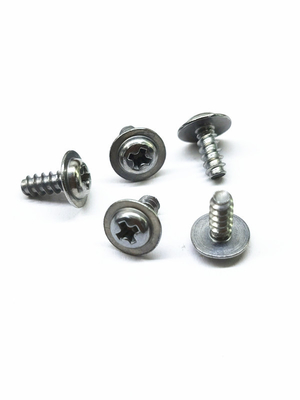 Phillips Washer Pan Head Screw Zinc Nickel Alloy Self Tapping Screws Untuk Plastik Baja tahan karat Warna asli
