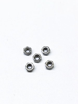 Hex Nut Zinc Nickel Alloy Fasteners stainless steel Warna asli