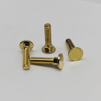 Tembaga Square Neck Head Screws #8-32 Fine Teeth Screws Untuk Peralatan Elektronik