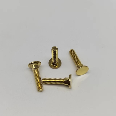 Tembaga Square Neck Head Screws #8-32 Fine Teeth Screws Untuk Peralatan Elektronik