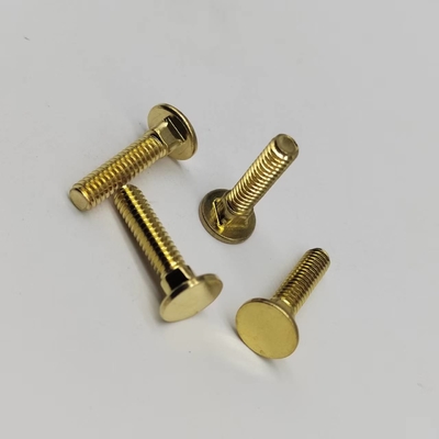 Tembaga Square Neck Head Screws #8-32 Fine Teeth Screws Untuk Peralatan Elektronik
