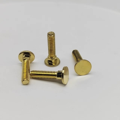Tembaga Square Neck Head Screws #8-32 Fine Teeth Screws Untuk Peralatan Elektronik