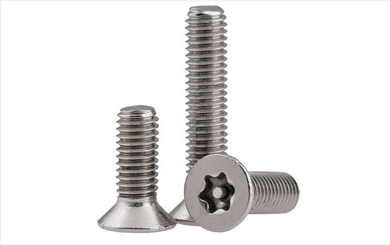 Flat Head Torx Screws 304 Baja tahan karat Flat Head Torx Screws Tali Kanan Metrik