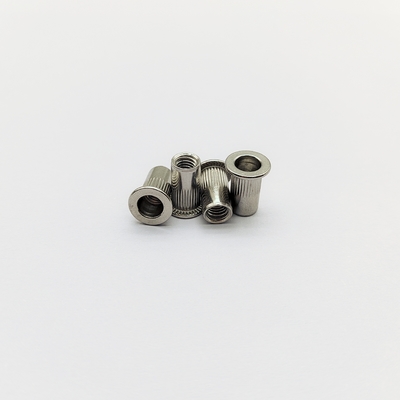 304 Baja tahan karat Countersunk Rivet Nuts M4 sampai M8 untuk panel tipis
