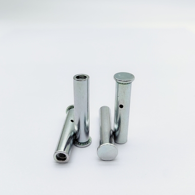 Baja tahan karat Flat Head Rivet Nut M3-M8 Dilapisi seng