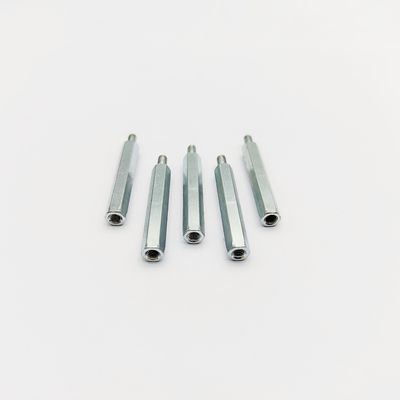 Penyangga Hex Stainless Steel A4-80 M3-M8, Panjang 31mm, Pelapisan Seng Biru