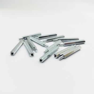 Penyangga Hex Stainless Steel A4-80 M3-M8, Panjang 31mm, Pelapisan Seng Biru