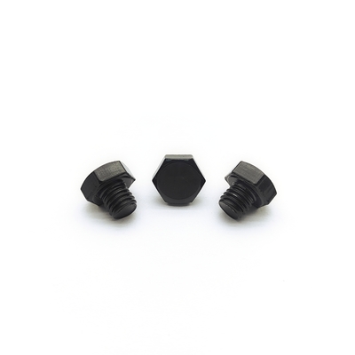 Baut Hex Stainless Steel M8x1.25mm 12.3mm Elektroplating Hitam
