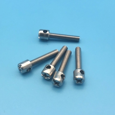 M3 M4 M5 Galvanized Lead Seal Screw Meter Sekrup Penutup Baut Baut Berlubang 10mm-40mm Panjang