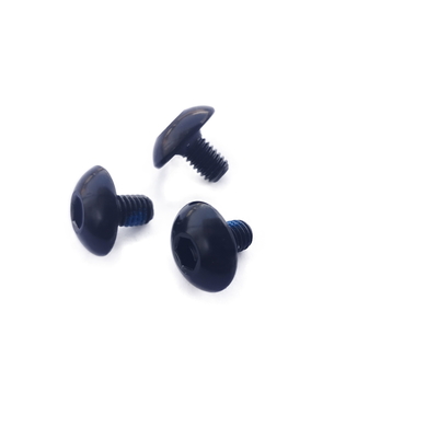Sekrup Kunci Diri ANSI, Sekrup Aluminium Hitam M6x10 Bahan Alu6061