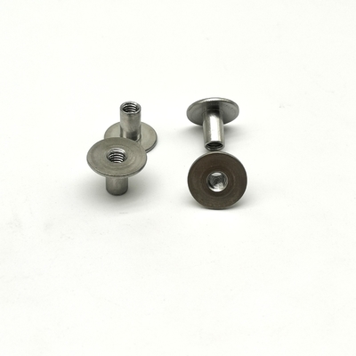 Kerah Kerucut Stainless Steel Rivet T Cap ANSI Standar 1.583g Berat 13x10mm Kerucut Tubular Kerucut Kerucut Baja