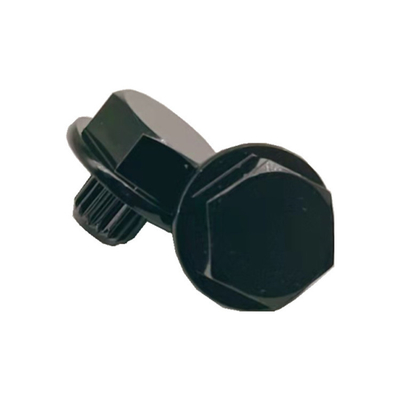Pengencang Elektroforesis Kelas 8.8 Sekrup Hub Hex Hitam Diameter Flange 17.0mm