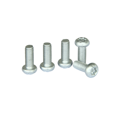 6-32 X 1/2 "Tombol Sekrup Mesin Keamanan Tamper Proof 6 Lobe Torx Center Pin Head
