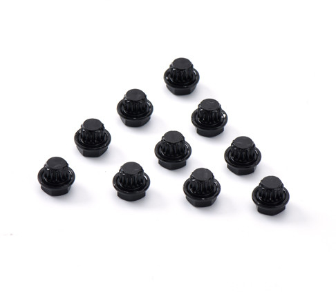 Sekrup Hub Hitam Elektroforesis Kuku Dekoratif Aloi Aluminium Hex 17Mm untuk Kendaraan