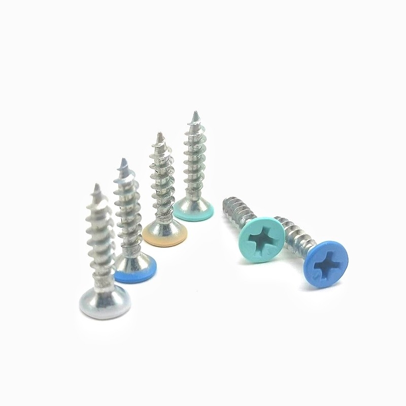 Lukisan Furnitur Sekrup Self Tapping Cat Warna Countersunk ISO