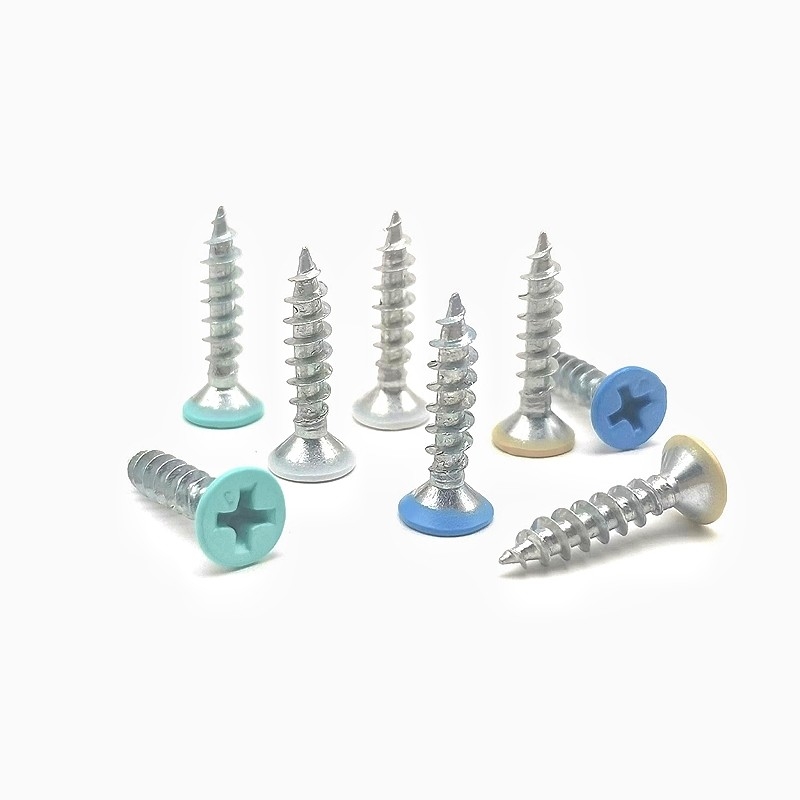 Cat warna DIN Self-Tapping Paint Furniture Screw Cross