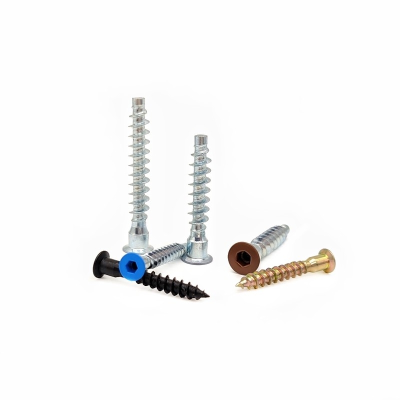 Countersunk Kabinet Kayu Sekrup Self-Tapping 2.9mm M6 * 50 M7 * 28 Kepala datar Sekrup Self-Tapping Hexagonal