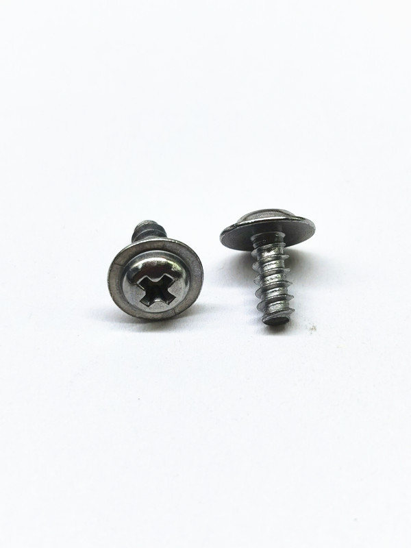 Phillips Washer Pan Head Screw Zinc Nickel Alloy Self Tapping Screws Untuk Plastik Baja tahan karat Warna asli
