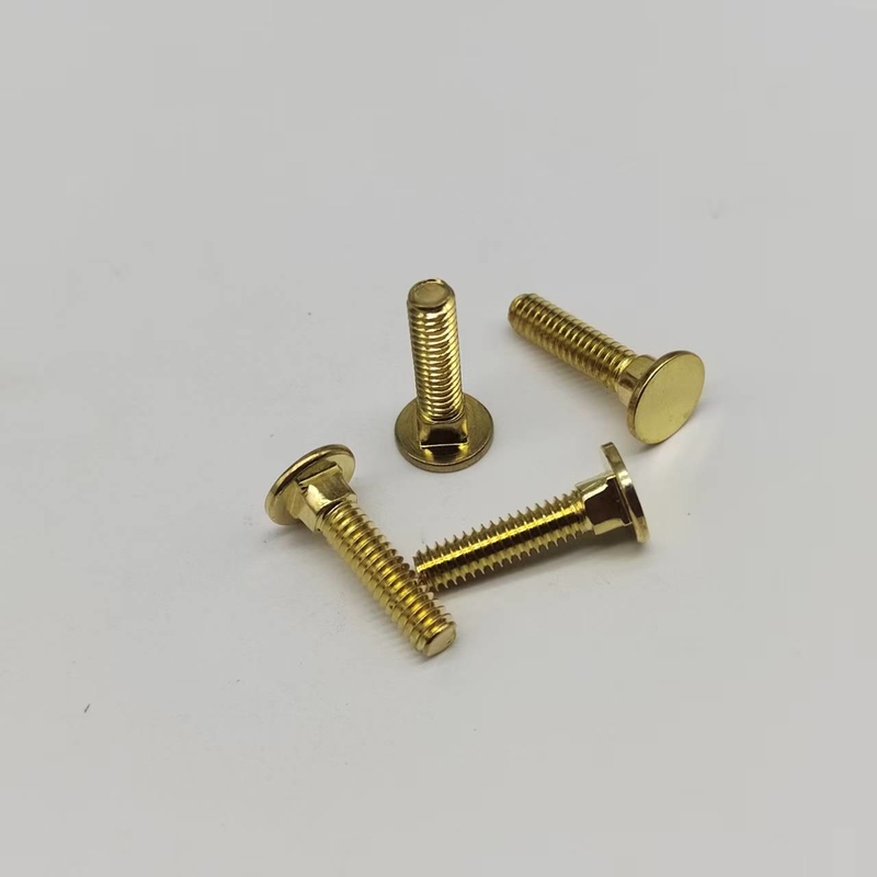 Tembaga Square Neck Head Screws #8-32 Fine Teeth Screws Untuk Peralatan Elektronik
