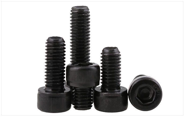 Hexagon Socket Head Screw Bolt 12.9 Grade Alloy Steel Black Dacromet Permukaan Hexagon Socket Drive Full Thread Untuk Off Road Wheel Hub Anti Separation Ring