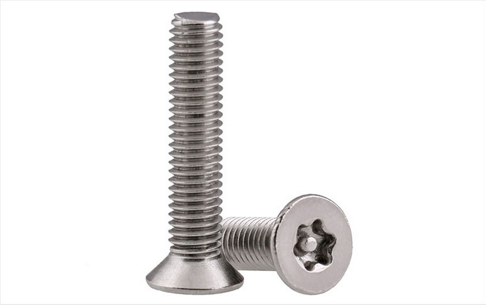 Flat Head Torx Screws 304 Baja tahan karat Flat Head Torx Screws Tali Kanan Metrik