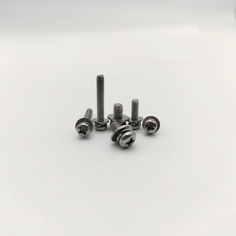 Phillips Pan Head Screws dengan Lock Washers Zinc Plated M4-M12