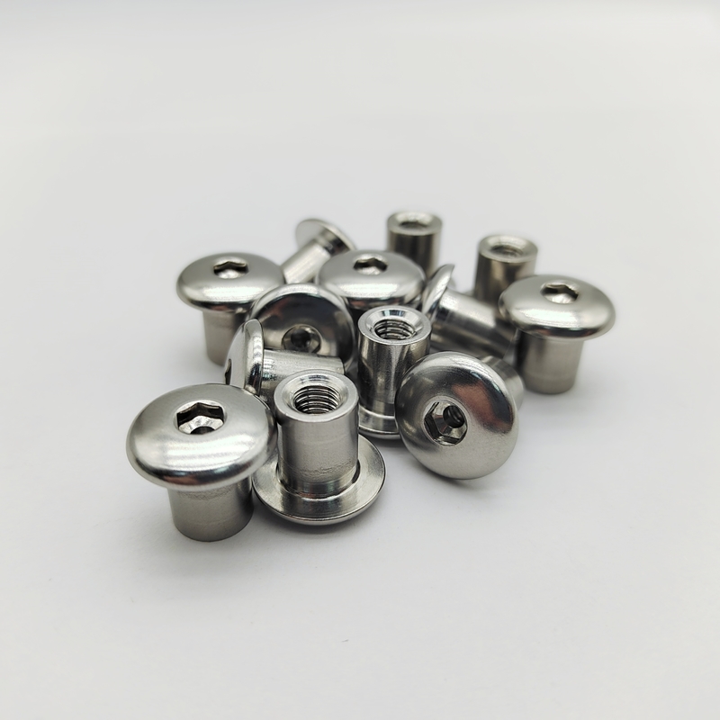 304 Stainless Steel Hex Socket Rivet Nuts M3 sampai M10 Lurus Tidak ada Knurl