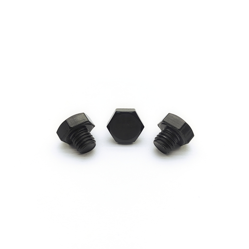 Baut Hex Stainless Steel M8x1.25mm 12.3mm Elektroplating Hitam