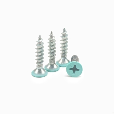 Pengolahan baking cat putih stainless steel sekrup dekorasi sekrup kayu warna baking cat Self-tapping sekrup