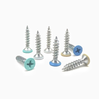 Cat warna DIN Self-Tapping Paint Furniture Screw Cross