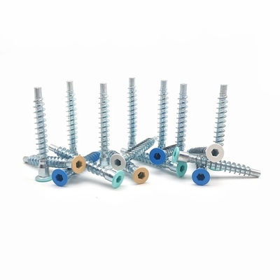 Disesuaikan Direct Repair Furniture Screws Countersunk Hexagonal Roller Coaster Thread
