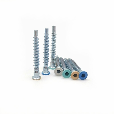 Countersunk Head Hexagonal Self Tapping Roller Thread Sekrup Furnitur Galvanis