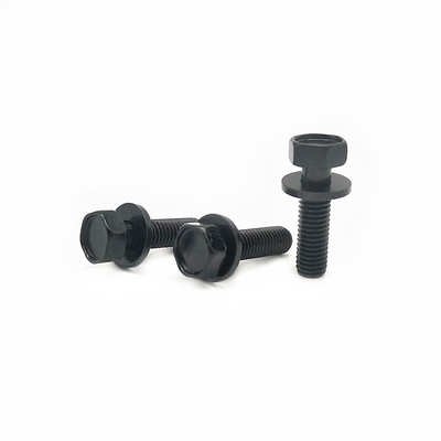 Dacromet dilapisi Eksternal Hexagon Gabungan Sekrup Dengan Flat Pad 35mm