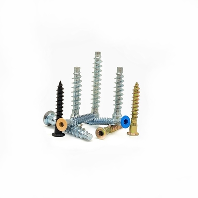 Hexagonal Cross Wire lurus-Trimming Kayu Gigi Sekrup Warna Cat Countersunk Kepala