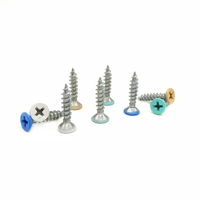 DIN Stainless Steel Self Tapping Screws Countersunk Hexagonal Cross Mountain Wire Untuk Pencahayaan