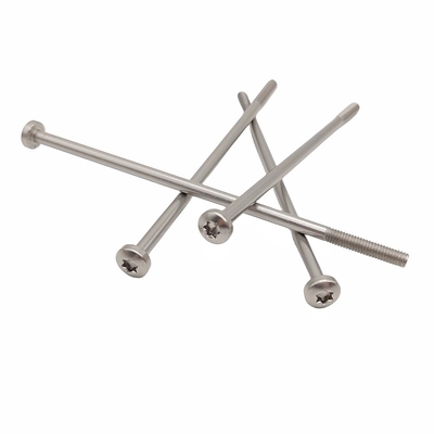 Pan kepala sekrup Bagian Threaded stainless steel bahan berbentuk bunga alur T30 T25 T20 T15 panjang kepala disesuaikan