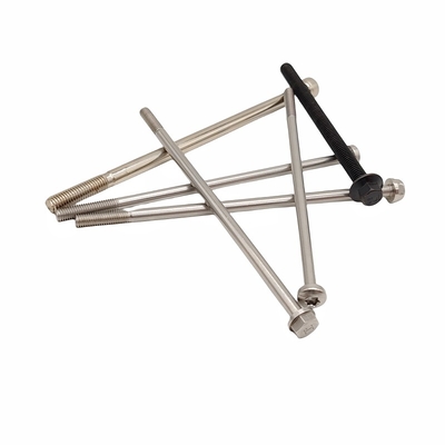 Custom-made Inner Plum Blossom Extended Bolt Long Screw Untuk Motor Long Screw Dengan Hexagon Luar Di Permukaan Flange