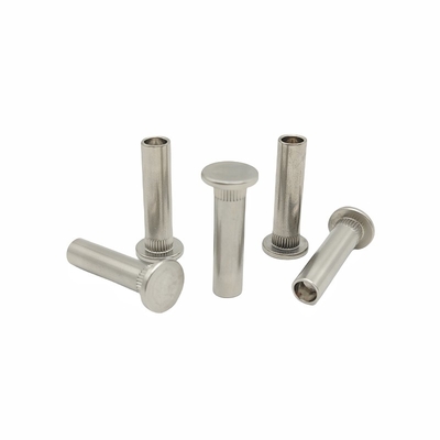 Crown Mark Processing Customized Stainless Steel Flower-toothed Rivet Semi-hollow Rivet Bagian berbentuk khusus Non-standar