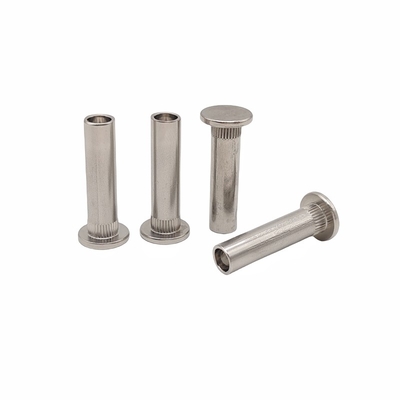 Bagian-bagian berbentuk khusus yang disesuaikan dengan kepala datar Semi-Hollow Rivet Stainless Steel Hollow Rivet Non-Standard