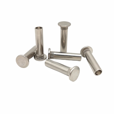 Pabrik Grosir Custom Flat-Head Semi-Hollow Rivet Non-Riveted Steel Serrated Rivet Non-Standard Screw