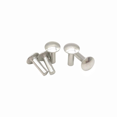 Pabrik Grosir Custom Besar flat Head Solid Rivet Semi-Round Head Solid Aluminium Rivet Bagian berbentuk non-standar.
