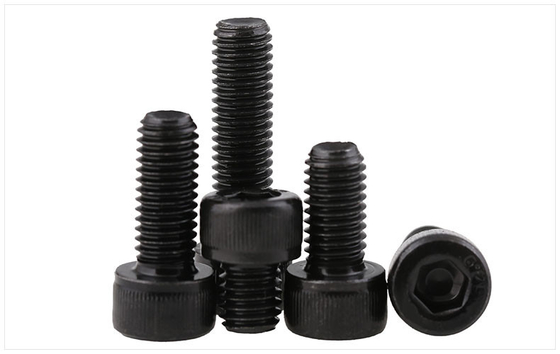 Hexagon Socket Head Screw Bolt 12.9 Grade Alloy Steel Black Dacromet Permukaan Hexagon Socket Drive Full Thread Untuk Off Road Wheel Hub Anti Separation Ring