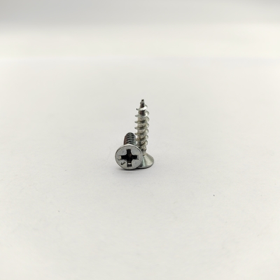 Phillips Flat Head Self-Tapping Screws Zinc Plated Kayu, Plastik & Lembar Logam Mudah Instalasi