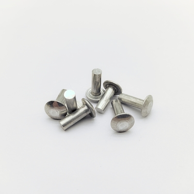 Paku Keling Padat Industri Ringan - Aluminium 6061 - Kepala Truss - Untuk Rak Penyimpanan & Furnitur - 3/16 & 1/4 Inci