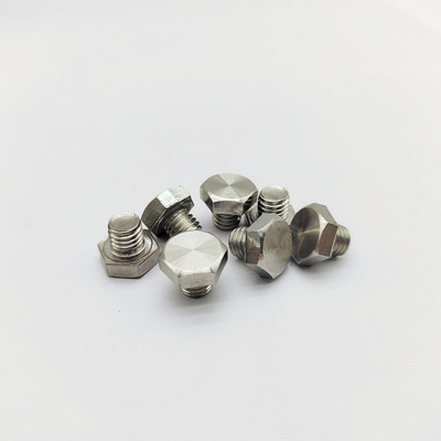 Baut Roda Chrome M8 Panjang 12.3mm Kepala Hex 13mm Baja Tahan Karat