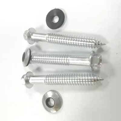 Sekrup Self Tapping Ss 304, Sekrup Atap Self Tapping Kepala Flange Stainless Steel Dengan Mesin Cuci